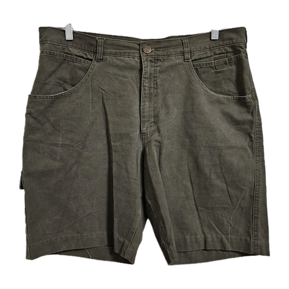Columbia Shorts Mens 38 Green River Lodge Canvas Utility Rugged Hiking Gorpcore
